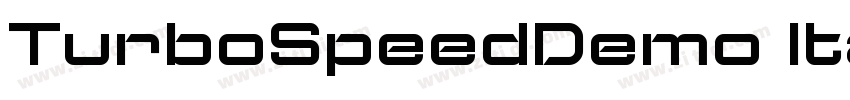TurboSpeedDemo Itali字体转换